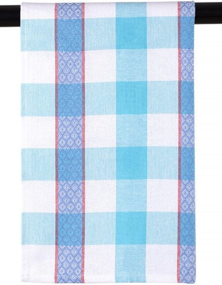 Stella Bawełniane Ścierki Kuchenne Biało-Niebieskie 45x65 cm 12139@6936/BLUE