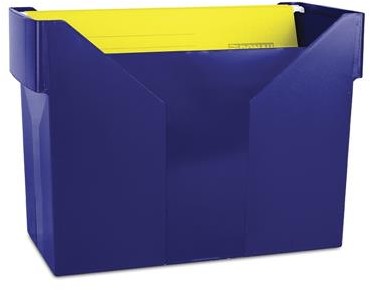 Donau Mini archiwum z 5 teczkami, plastikowe, granatowe 7422001PL-18