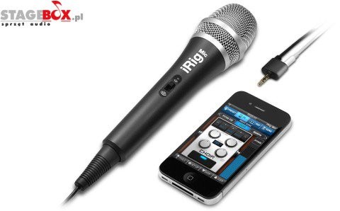 IK Multimedia IK iRig Mic - Mikrofon pojemnościowy iOS/ Android IK IP-IRIG-MIC-IN