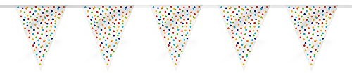 Unique Party Supplies Rainbow Polka Dot impreza Supplies, wielokolorowa 58268