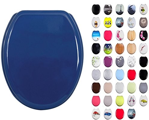 MSV 140012 deska sedesowa WC, MDF/ze stali nierdzewnej, kolorze piaskowym, 43,5 x 37,5 x 1,8 cm 140015