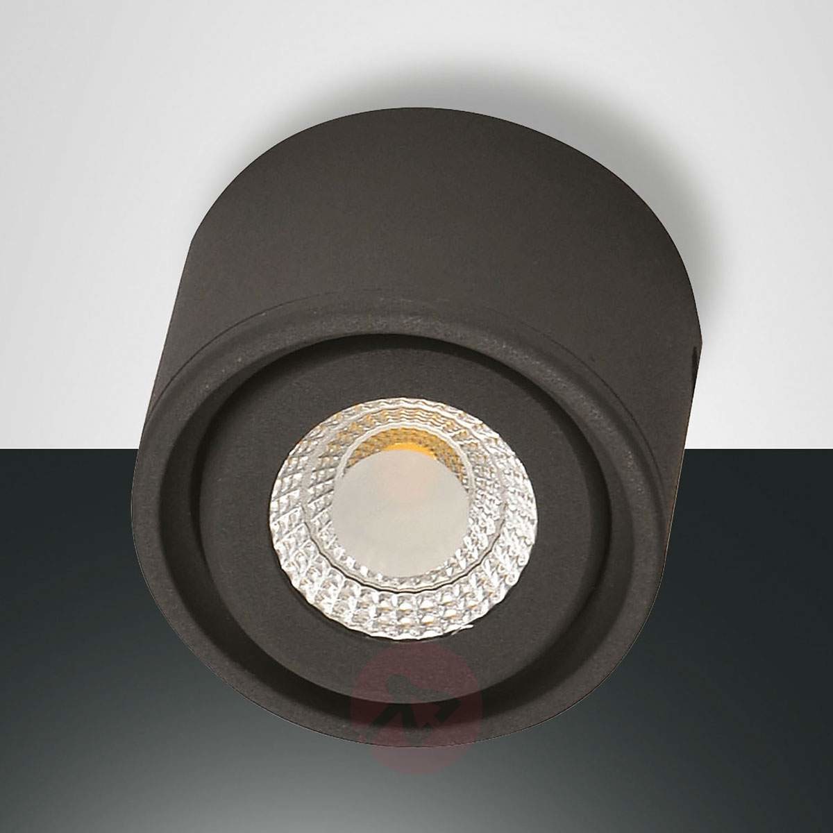 Fabas Luce Odchylana głowica downlight LED Anzio, antracyt