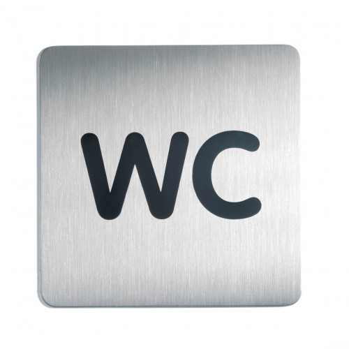 Durable 495723 DURABLE Tabliczka 150x150 mm symbol: WC srebrny szt. 495723
