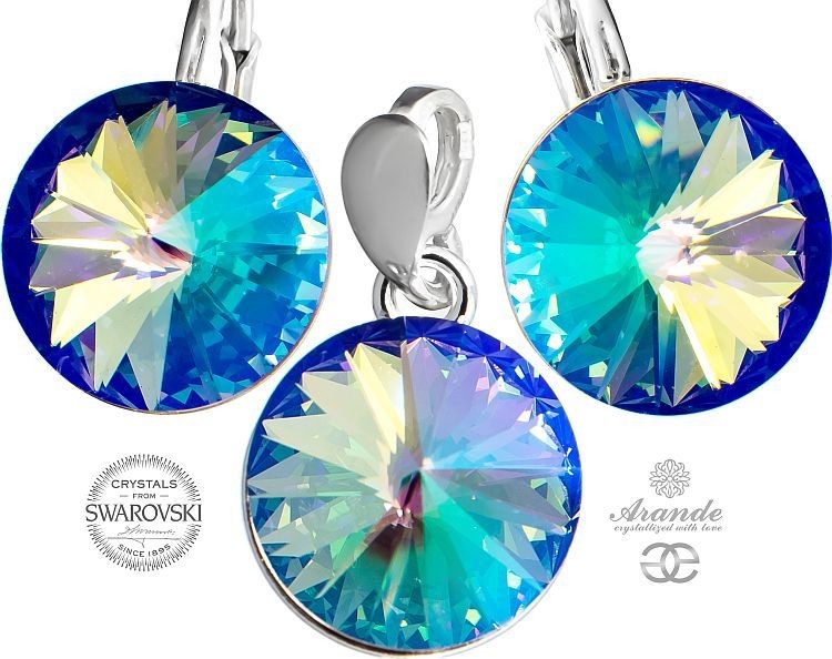 Arande SWAROVSKI piękny komplet PARADISE SHINE PARIS Srebro 700741