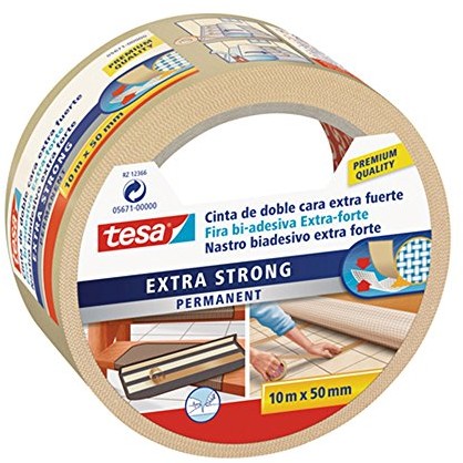 TESA 05672 00000 00, taśmy klejącej, dwustronna, ekstra mocna, 25 m X 50 MM, Beige