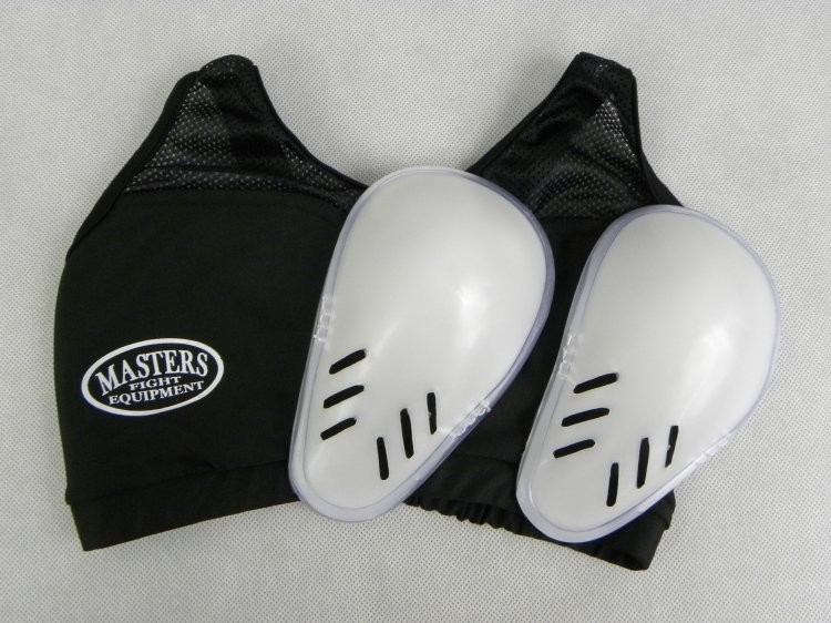 Masters FIGHT EQUIPMENT Ochraniacze piersi dla kobiet, OP-1, czarny, rozmiar XS