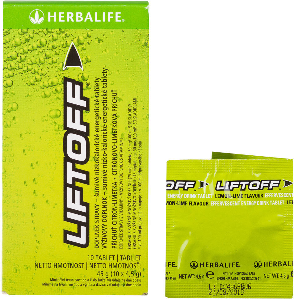 Herbalife Liftoff 10 tabletek x 4,5-g cytryna / limetka