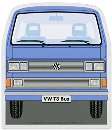BRISA BRISA VW Collection  Volkswagen T3 Bulli Bus skrobaczka do szyb samochodowych, akcesoria zimowe (przód/niebieski) T3IS01