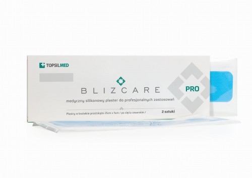 BlizCare BLIZCARE PRO silikonowy plaster w kształcie prostokąta 25x5cm 1szt