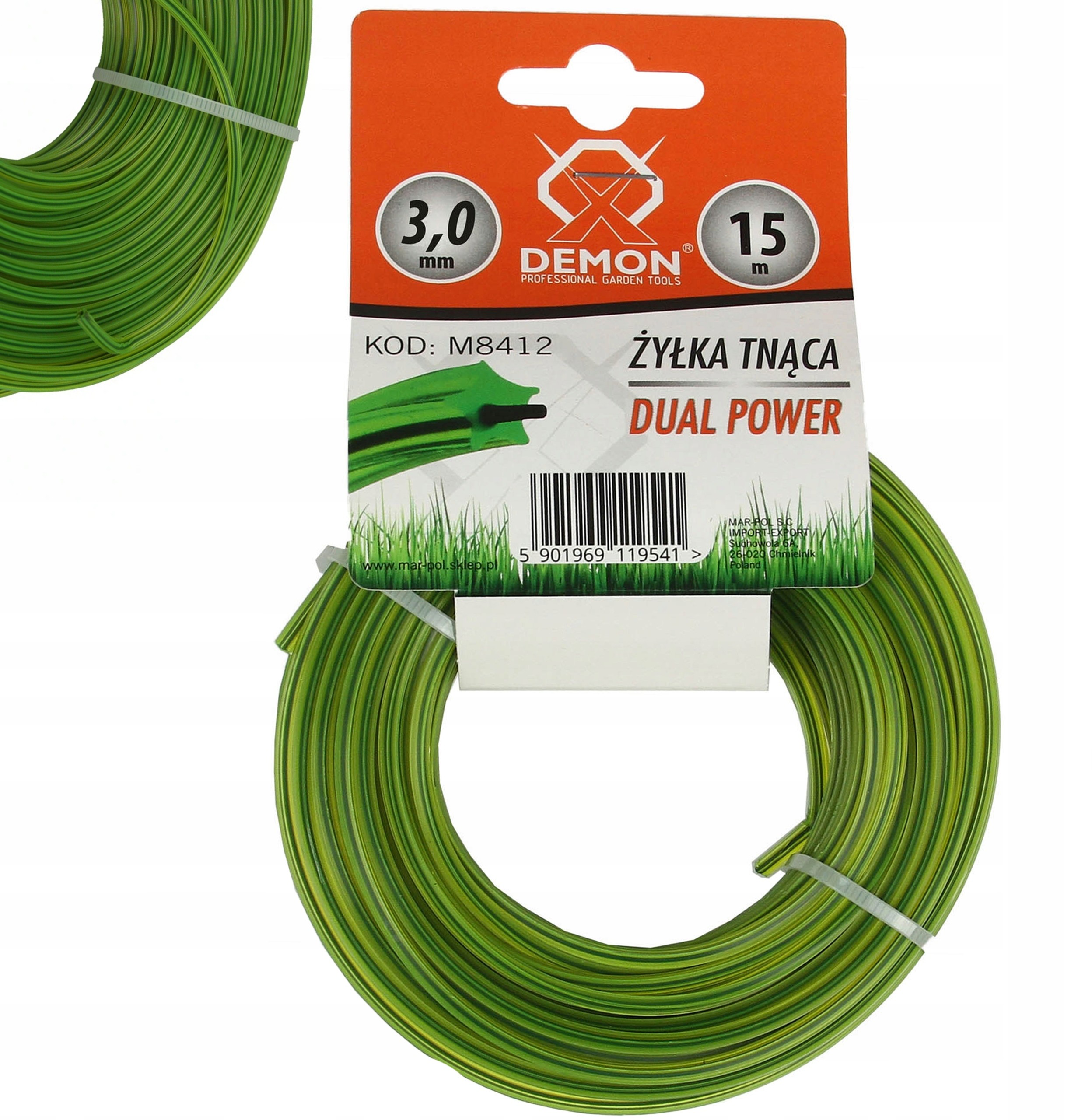 Żyłka Tnąca Do Kosy 3.0mm*15M Gwiazdka /zbrojona
