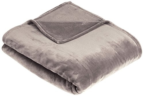 AmazonBasics narzuta pluszowa, 168 cm x 229 cm TEX-KG-GY