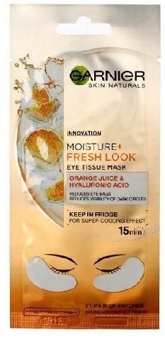 Garnier Moisture Fresh Look Eye Tissue Mask maseczka pod oczy 1 para Pomarańcza 6g