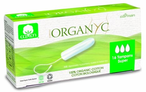 Organyc organyc tampony Super ze 100% ekologicznej bawełny, 4er Pack (4 X 16 sztuk) ORGDT02AMA
