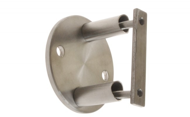 (4) Mocowanie boczne słupka z rury D=42,4x2 mm, AISI304 (A6/021-6-A)