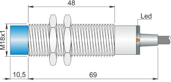 ORNO indukcyjny 18 mm SI18-AE8 NC I18000009