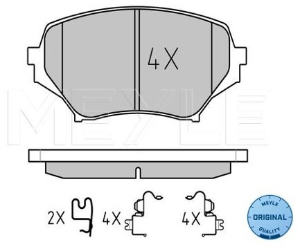 Wulf Gaertner Autoparts Zestaw klocków hamulcowych, hamulce tarczowe Wulf Gaertner Autoparts 025 242 9714/W