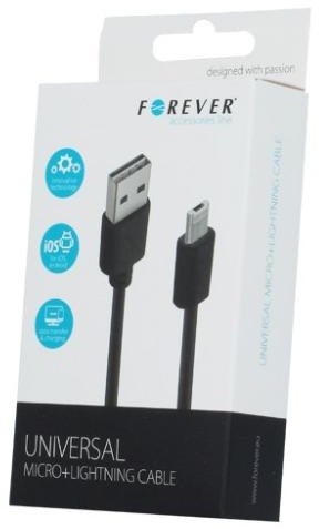 Forever Kabel USB Kabel USB Lightning 3m biały T0014274 (T_0014274)