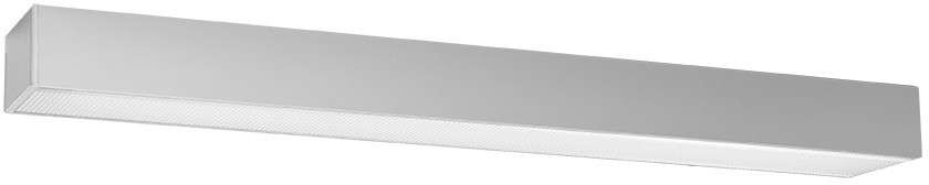 Thoro Nowatorska Lampa PLAFON PINNE 950 Aluminiowy Srebrny Satynowy Minimalistyczny Design Lampa Sufitowa Natynkowa Moduł LED Zimna Barwa Światła Oświetlenie do Salonu Sypialni Biura Oprawa THORO TH.064