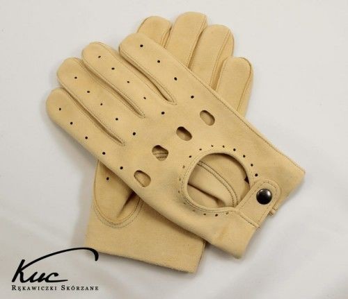 Męskie rękawiczki samochodowe - irchowe MS-IR-MD1