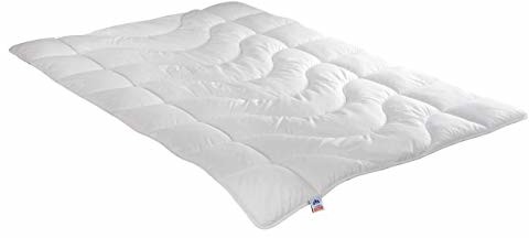 Irisette Irisette Kołdra pikowana na 4 pory roku, z tkaniny Top Cool, prać w temperaturze 95 stopni, w zestawie torba do przechowywania, 155 x 220 cm, biała 03650110149
