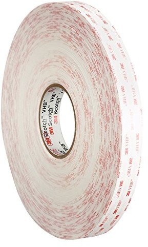 3M 3 m VHB taśmy samoprzylepne, 4950 °F, 1,1 MM, biały, 19 mm x 33 m, biały 7000072486