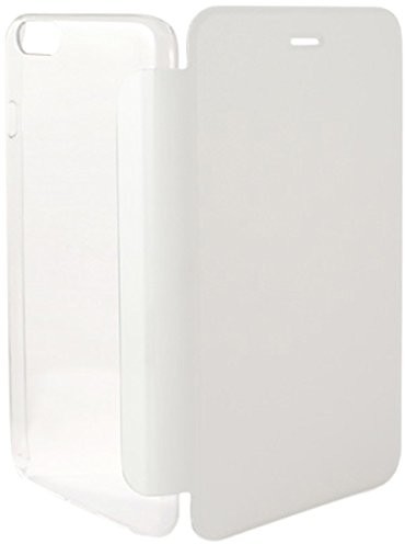 KSIX Ksix B0925FU24B Folio pokrowiec ochronny z Back Cover do Apple iPhone 6, 4.7, biały i przezroczysty B0925FU24B