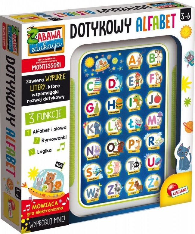 Lisciani Montessori Elektroniczny dotykowy alfabet 80212 304-PL80212