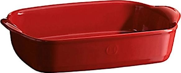 Emile Henry naczynie do zapiekania 29 x 19 x 7 cm 1,65 l ceramiczne czerwone twm_1011337