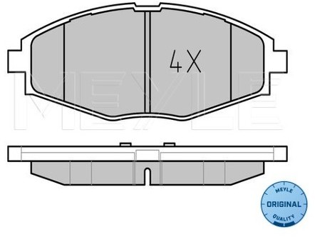 Wulf Gaertner Autoparts Zestaw klocków hamulcowych, hamulce tarczowe Wulf Gaertner Autoparts 025 232 4117