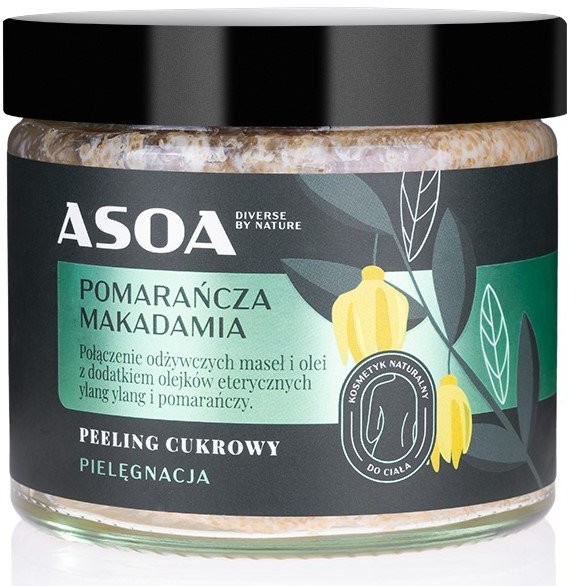 ASOA ASOA peeling cukrowy Pomarańcza/Makadamia 250ml 51477-uniw
