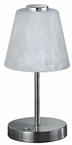 Reality Leuchten Emmy lampa stołowa, metal, 2,5 W, nikiel matowy/biały (R52541907)
