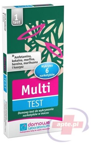 Hydrex Diagnostics Test MULTI TEST domowy test do wykrywania narkotyków w moczu x1 sztuka