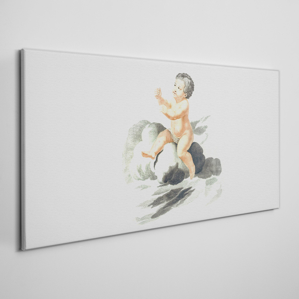 PL Coloray Obraz Canvas Rysunek Anioł Dziecko 100x50cm