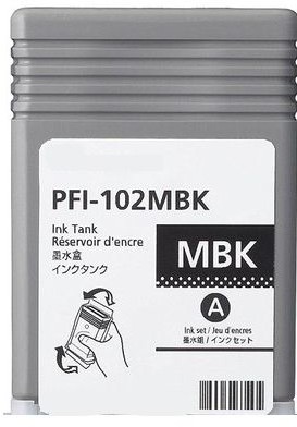 DrTusz Tusz Zamiennik PFI-102MBK do Canon CF0894B001A) Czarny matowy)|