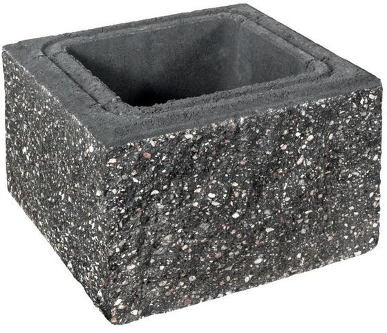 ZIEL-BRUK Pustak słupkowy CZTEROSTRONNIE ŁUPANY 30x30x19cm ZIEL-BRUK