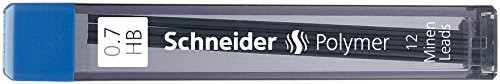 Schneider piśmiennicze Lead Refill Hi-Polymer, 0,7 MM, HB, czarna, 12 sztuki