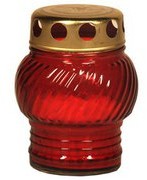 Zniczplast - Znicz kulka czerwona czas palenia 10 godzin wysoko...