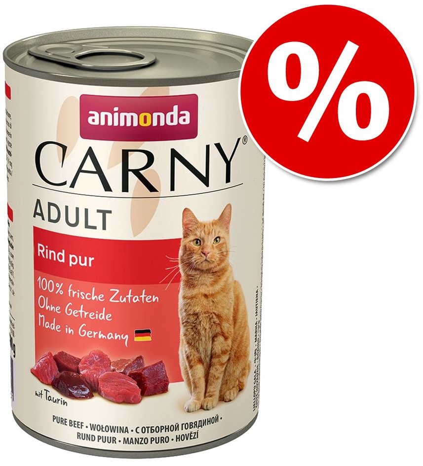 Animonda 10 + 2 gratis! Carny Adult 12 x 400g Wołowina sarna i borówki