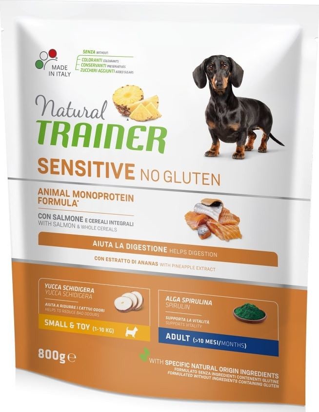 Trainer Natural Karma dla psów dorosłych ras małych TRAINER Sensitive No Gluten Mini Adult Łosoś 800 g 29666