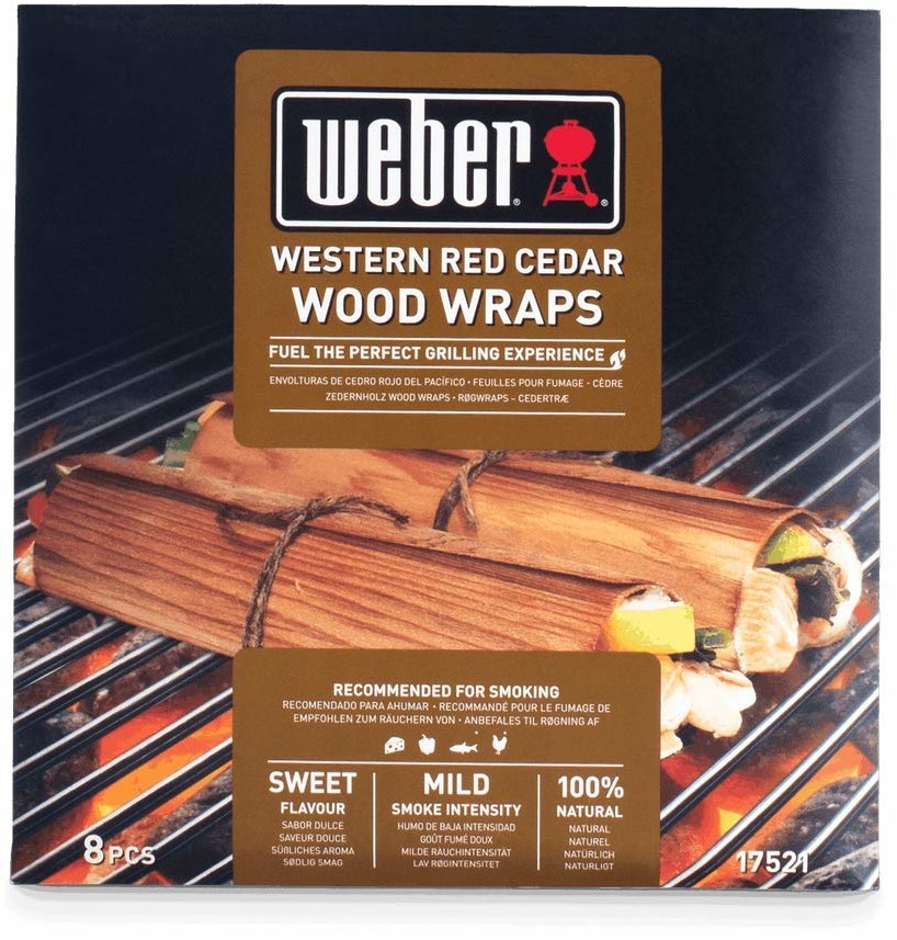 Weber Papier cedrowy Wood Wraps do wędzenia 8 szt 17521