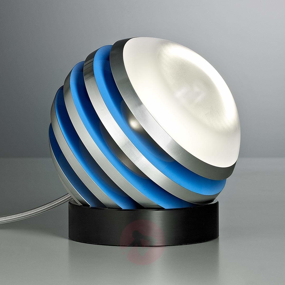 TECNOLUMEN Oryginalna Lampa stołowa LED BULO błękitna