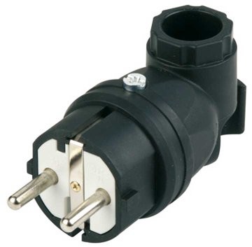 REV Ritter REV Knights 0512106777 wtyczka kątowa guma lita, 2-biegunowy