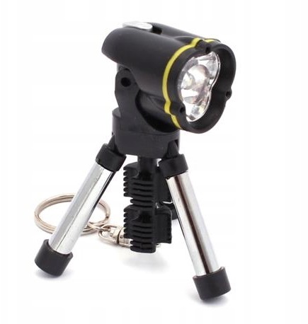 Latarka Tripod Mini, brelok do kluczy Led