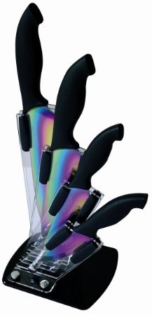 Pradel Excellence pradel Excellence bc004ti blok noży z powłoką 4 noży, Titan/ze stali nierdzewnej BC004TI