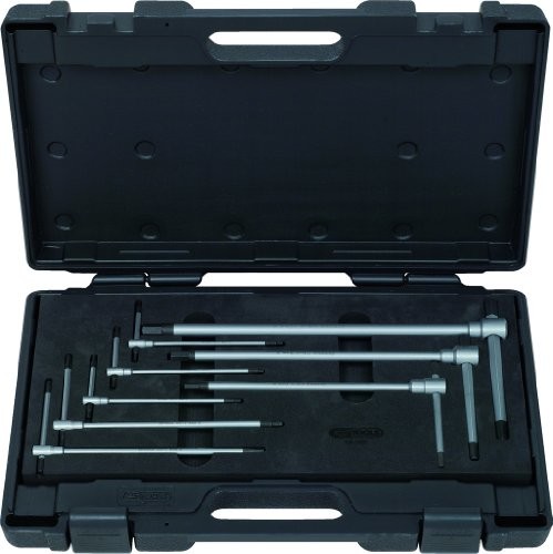 KS Tools Komplet kluczy  158.5100 3-drożny uchwyt T-8-częściowy z łbem walcowym z gniazdem sześciokątnym, 2.0  10.0 MM 4042146375792
