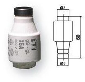 Zdjęcia - Wyłącznik automatyczny ETI Wkładka bezpiecznikowa 80A DIV gF 500V E40 002314101 