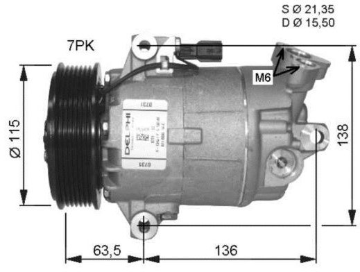 NRF Kompresor, klimatyzacja NRF 32488G