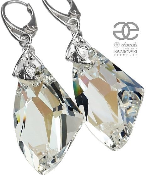 Swarovski duże kolczyki GALACTIC SREBRO CERTYFIKAT