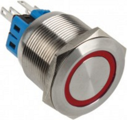 DimasTech Przycisk LED 25mm Czerwony PD057 PD057