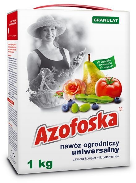 Azofoska Nawóz granulowany ogrodniczy karton 1 kg (5900498013832)